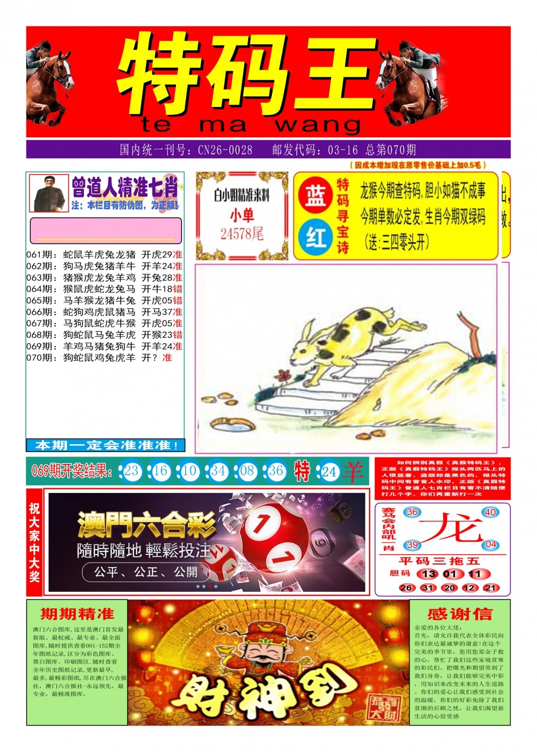 新澳门跑狗图：070期特码王A