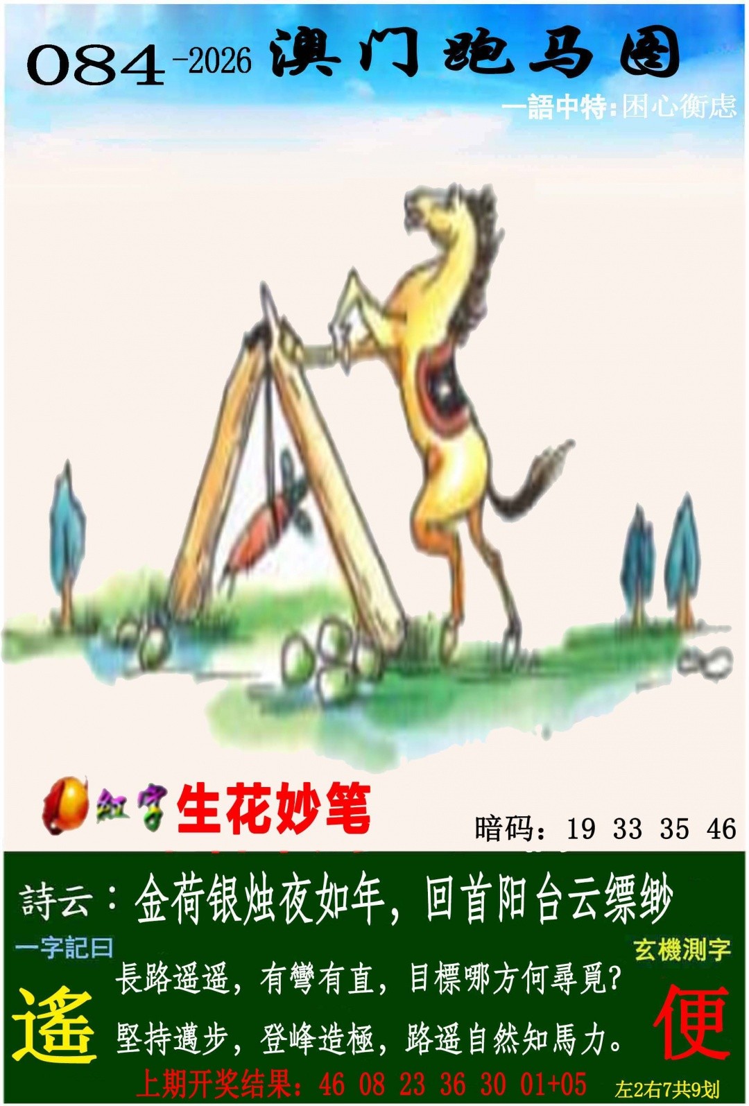 084期跑马图，澳门开奖直播 - 天空彩票