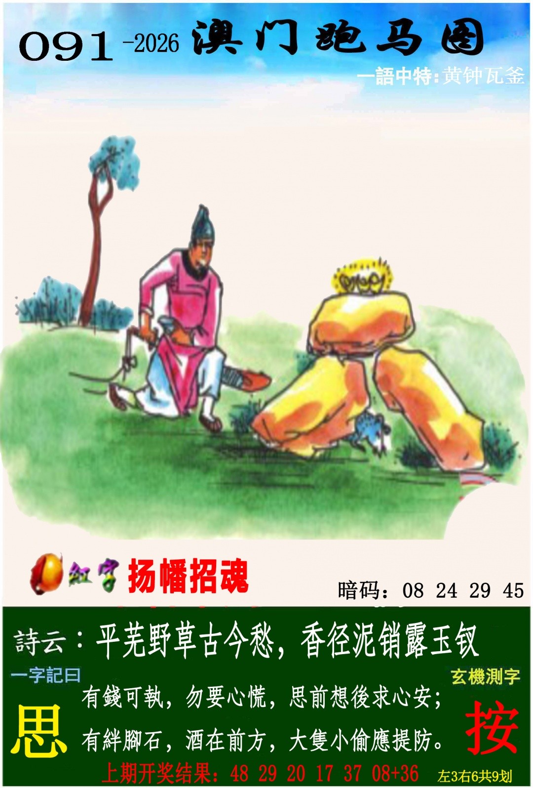 钱红萍091期：跑马图