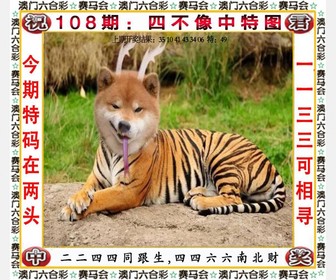 澳门资料2026年：108期四不像中特图