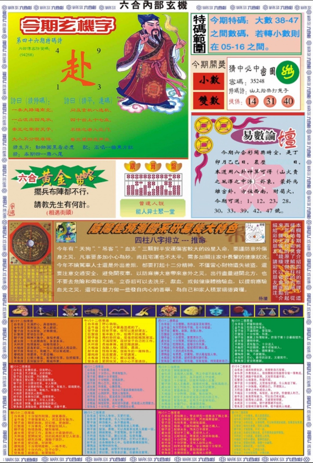 123论坛坛：046期六合内部玄机B