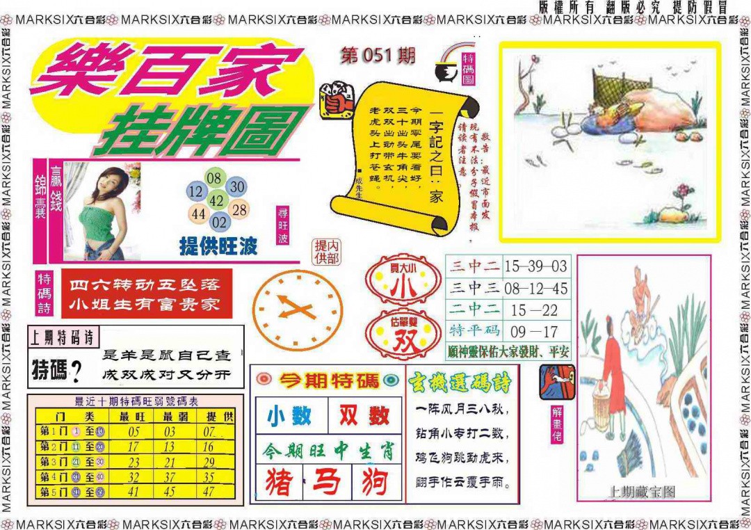六合皇论坛051期：乐百家挂牌图记录
