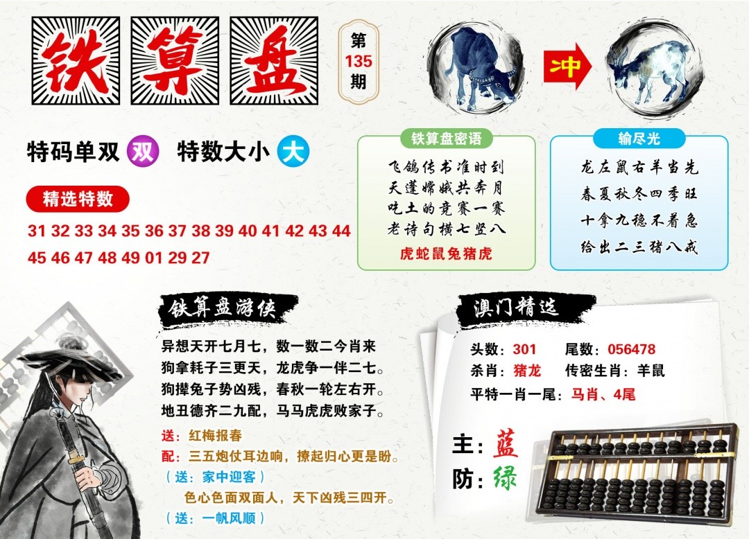 135期跑狗彩图 - 创富网：澳门铁算盘