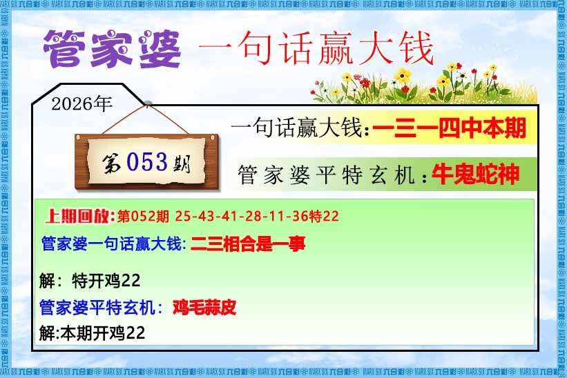 053期香港六合彩-狗狗系列：管家婆一句话赢大钱