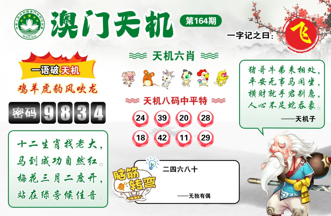 澳门跑狗论坛：164期澳门天机